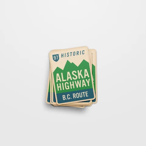Alaska Hwy BC Route Sticker