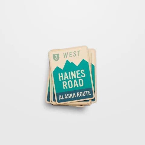 Haines Road Alaska Route Sticker