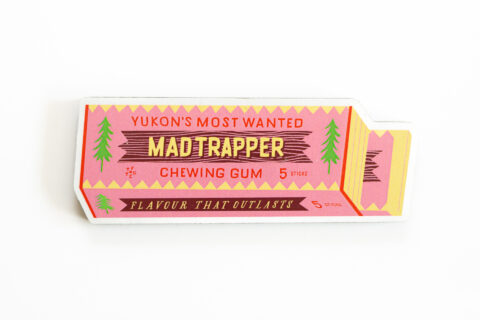 Mad Trapper Gum Magnet