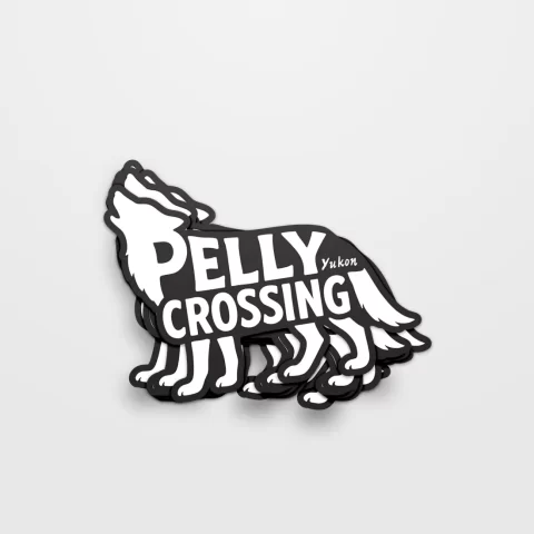Pelly Crossing Wolf Sticker
