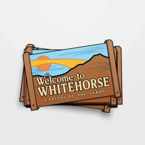 Welcome to Whitehorse Sign Sticker