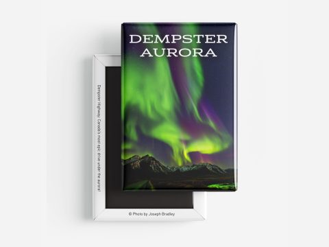 Yukon Dempster Highway Aurora Borealis Souvenir Photo Magnet