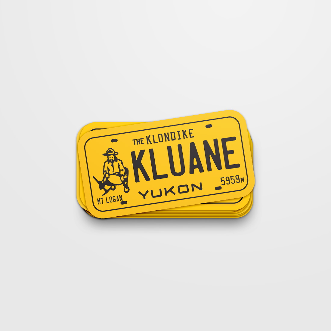 Old School Licence Plate Kluane